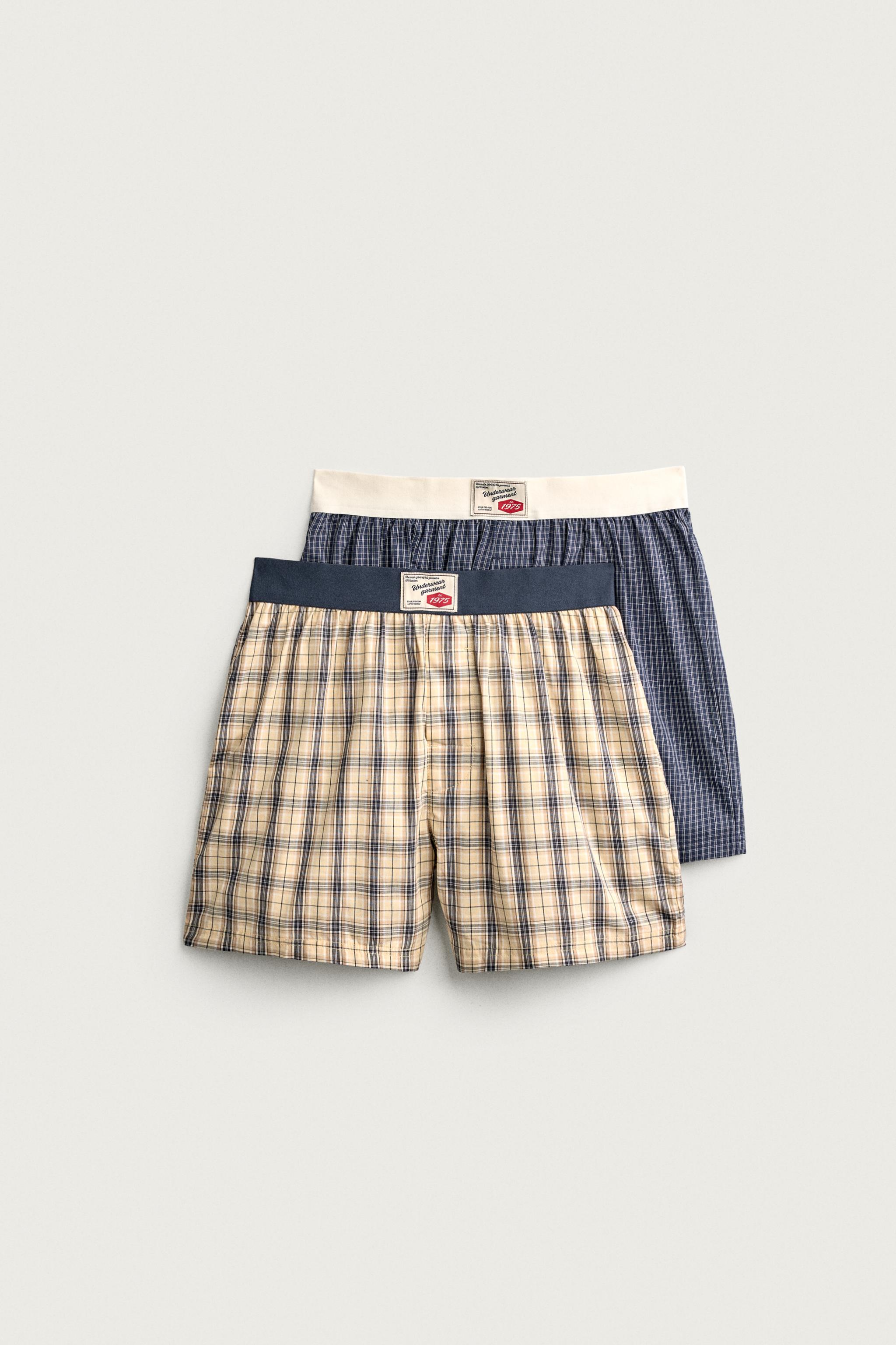 PACK DE 2 BOXERS EN POPELINE COMBINÉE